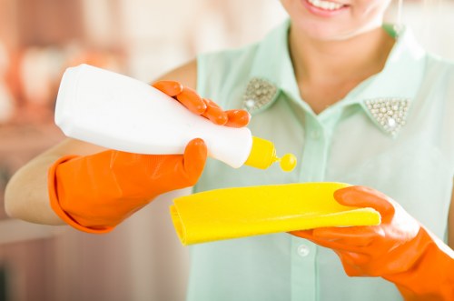 Vacuuming carpets with HEPA filter