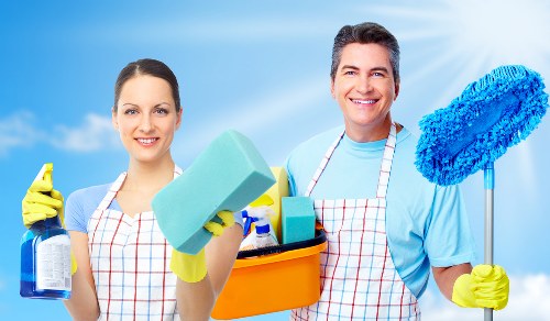 Popular fresh cleaning brand products showcased on a countertop.